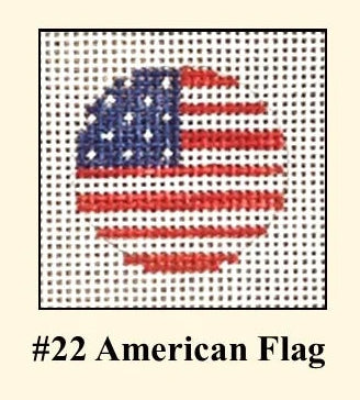 Key Fob Insert American Flag