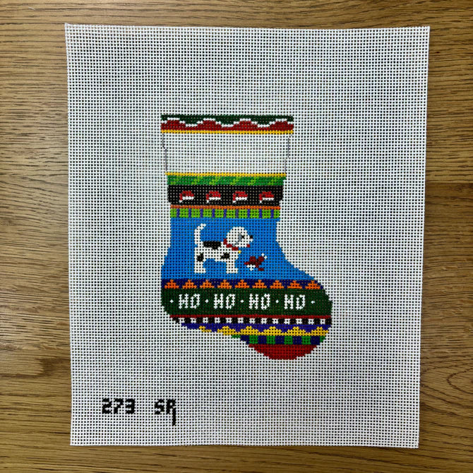 Bold Strip Puppy, Mini Stocking