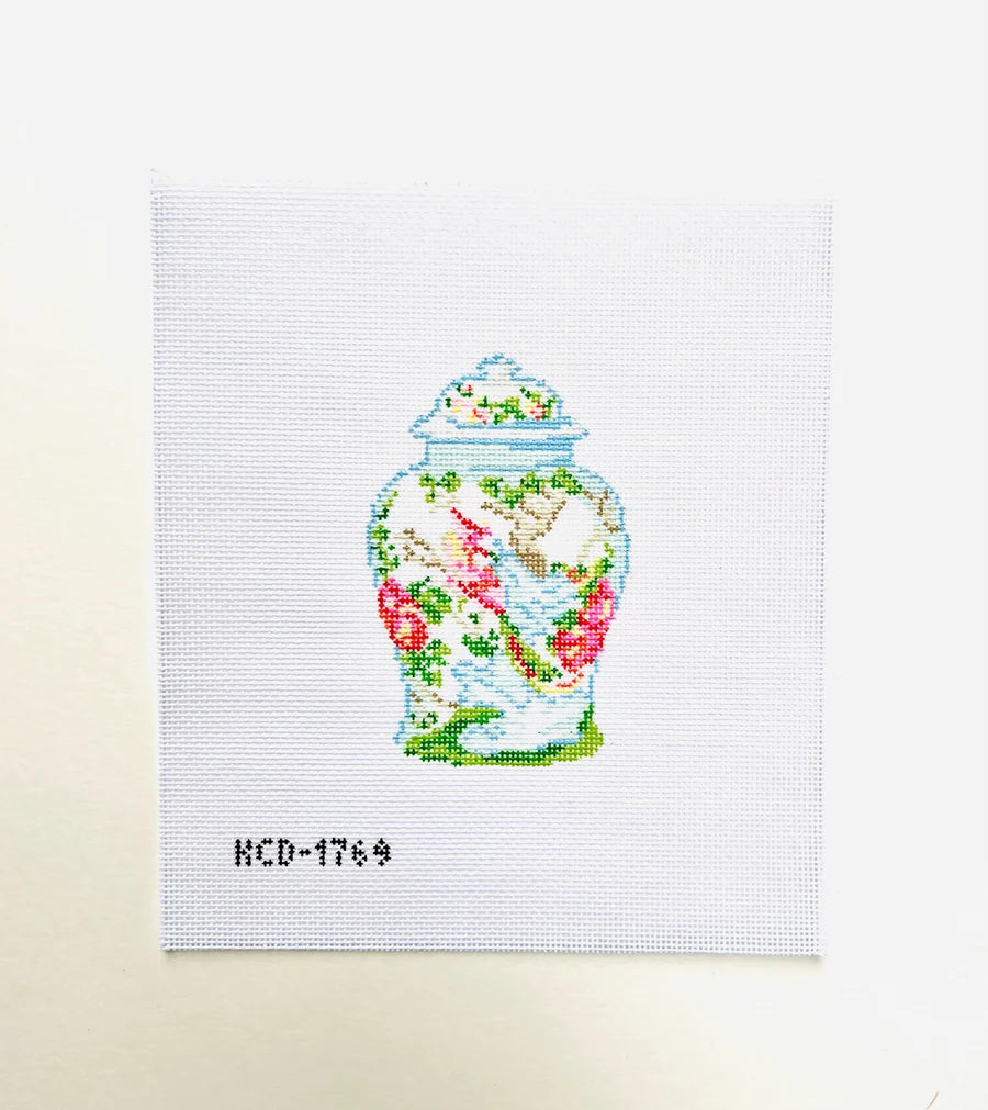 Lidded Jar with Bird
