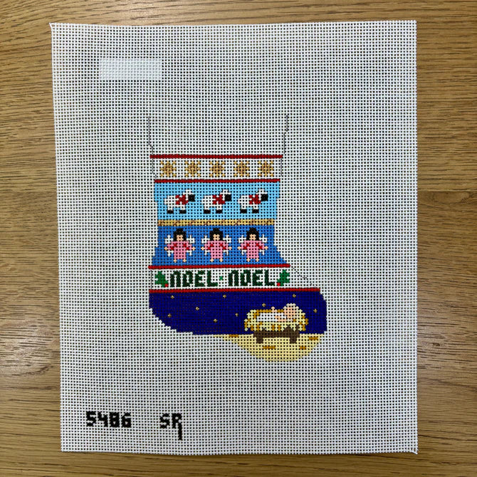 Lamb, Angles, Jesus Stripe - Mini Stocking