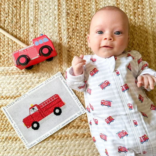 Dalmatian in Fire Truck