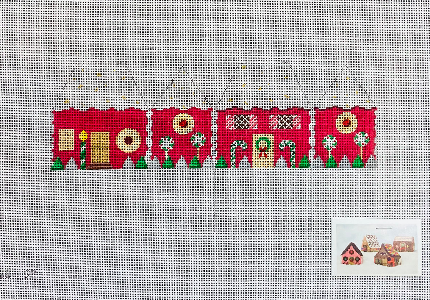 Gingerbread House Red Velvet with Nut Icing