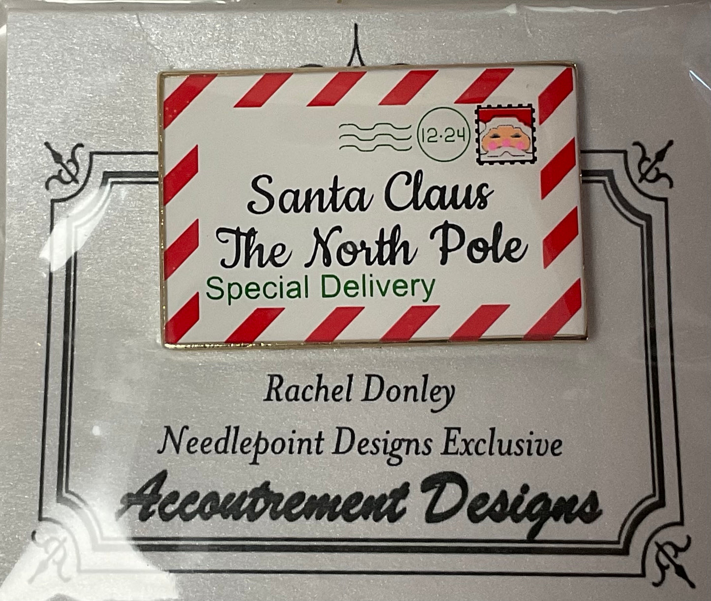 Needle Minder Postcard Santa Claus