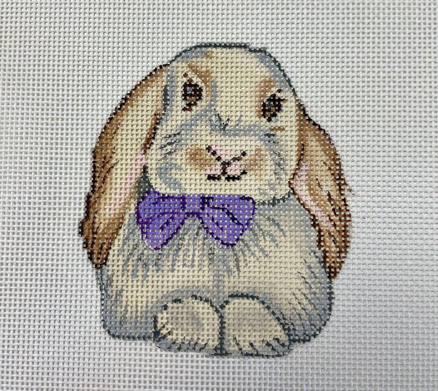 Bunny Rabbit with Purple Bow Tie