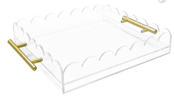 Acrylic Tray with Insert Bottom 12” x 16”