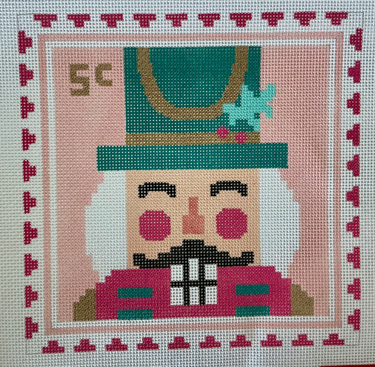 Nutcracker Stamp Pillow