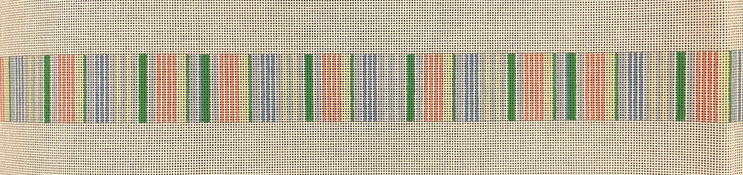 Belt Green and Blue Candy Stripes