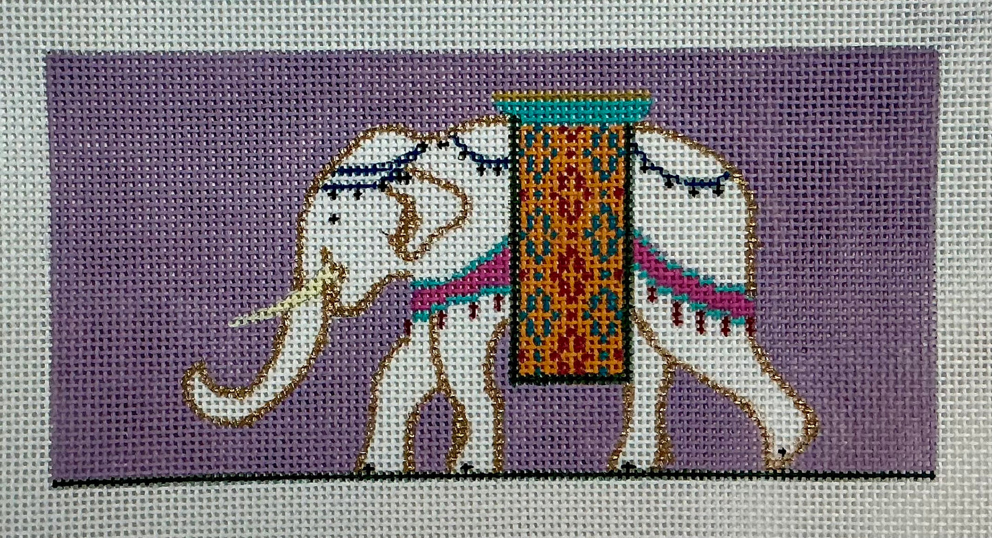 Elephant, Purple Background