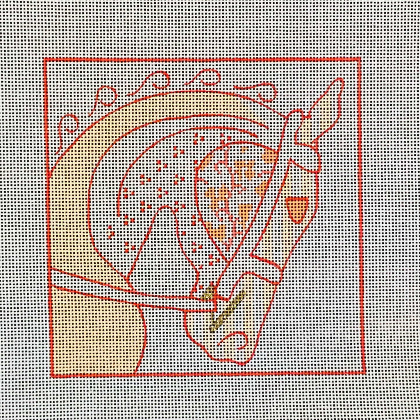 Hermes Horse Head Orange