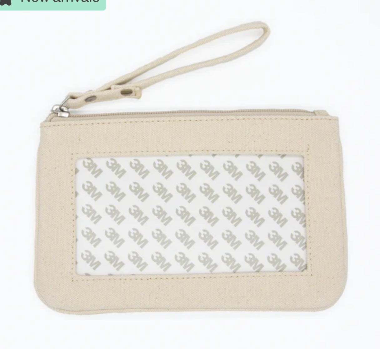 Canvas Clutch Rectangle Natural