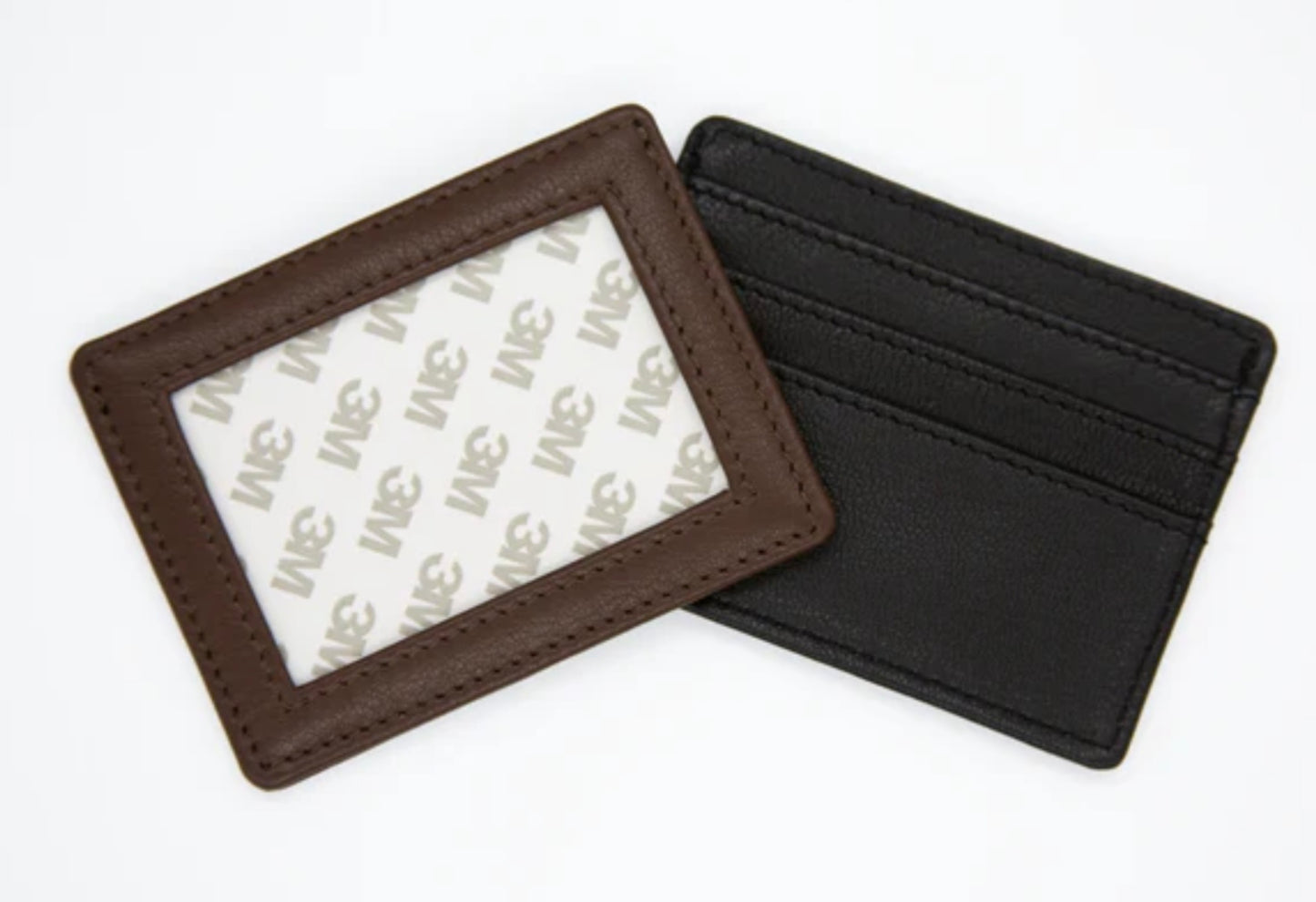 Self Finishing Credit Card Wallet Brown