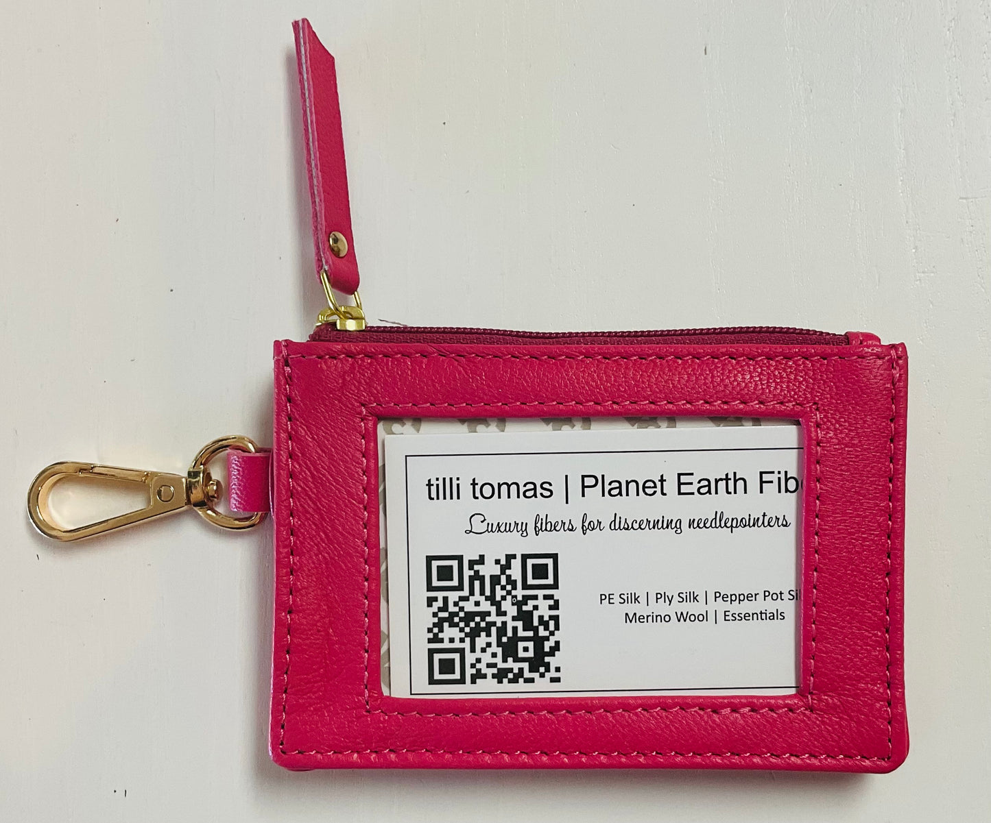 Zip Coin Holder Pink