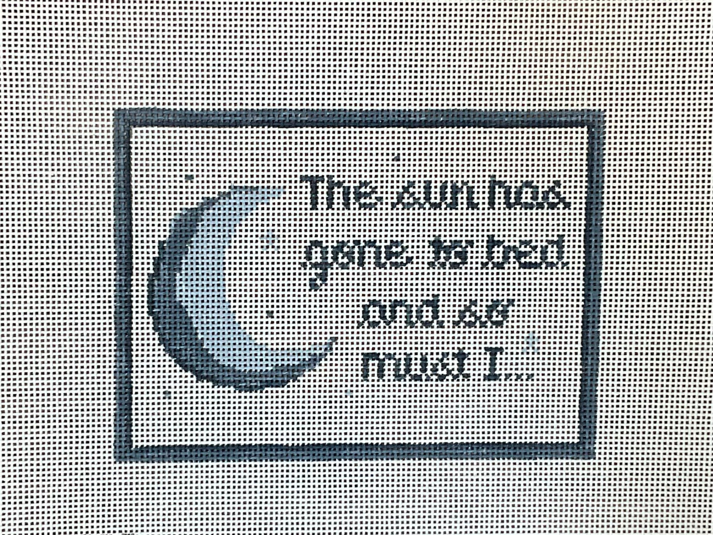 The sun has gone to bed…