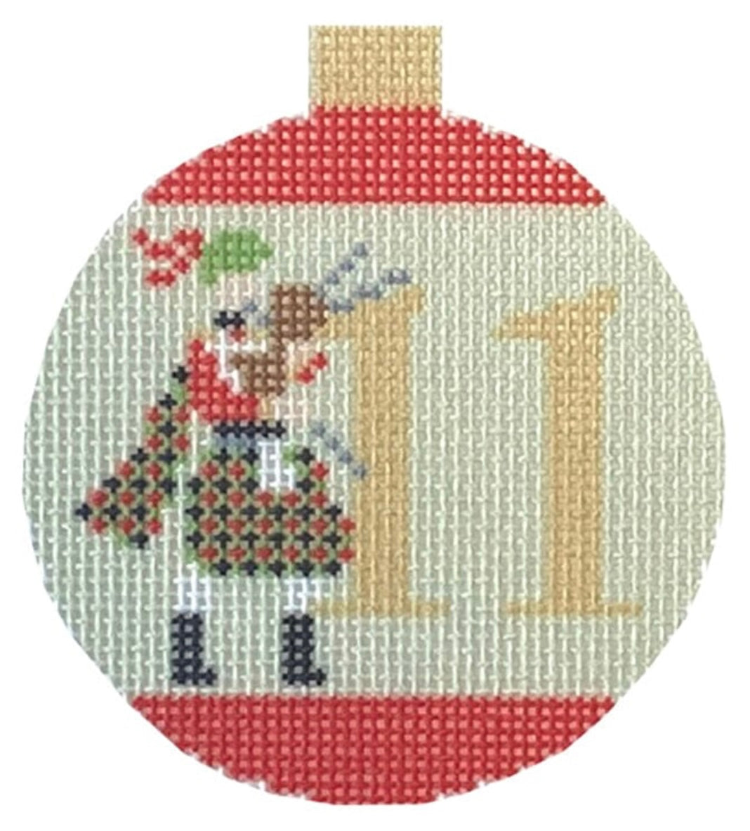 12 Days of Christmas Bauble - 11 Pipers Piping