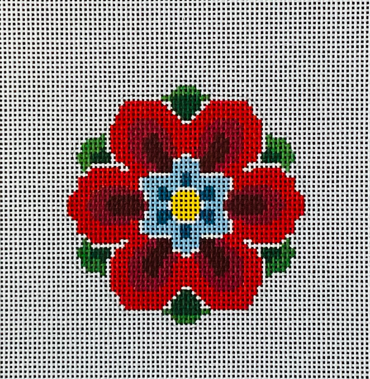 Geometric Flower Insert Red/Blue