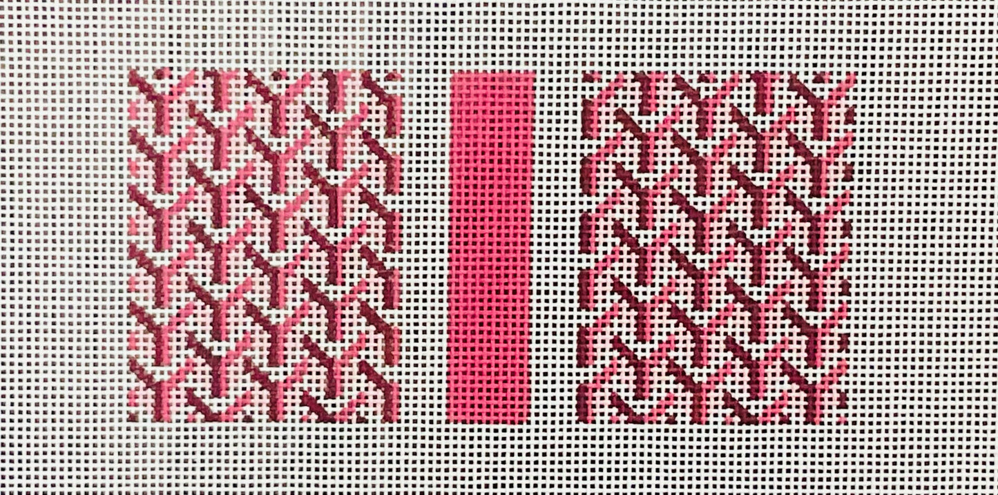 Eyeglass Case Single Y Pattern Pink