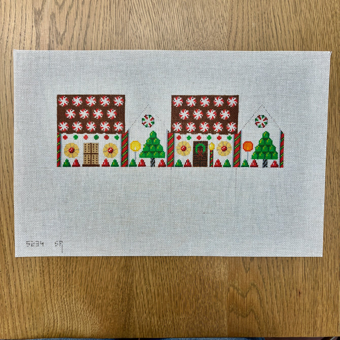 Peppermint Rounds, 3D Gingerbread House