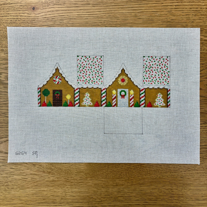 Gingerbread House (3D), Red & Green Sprinkle Roof