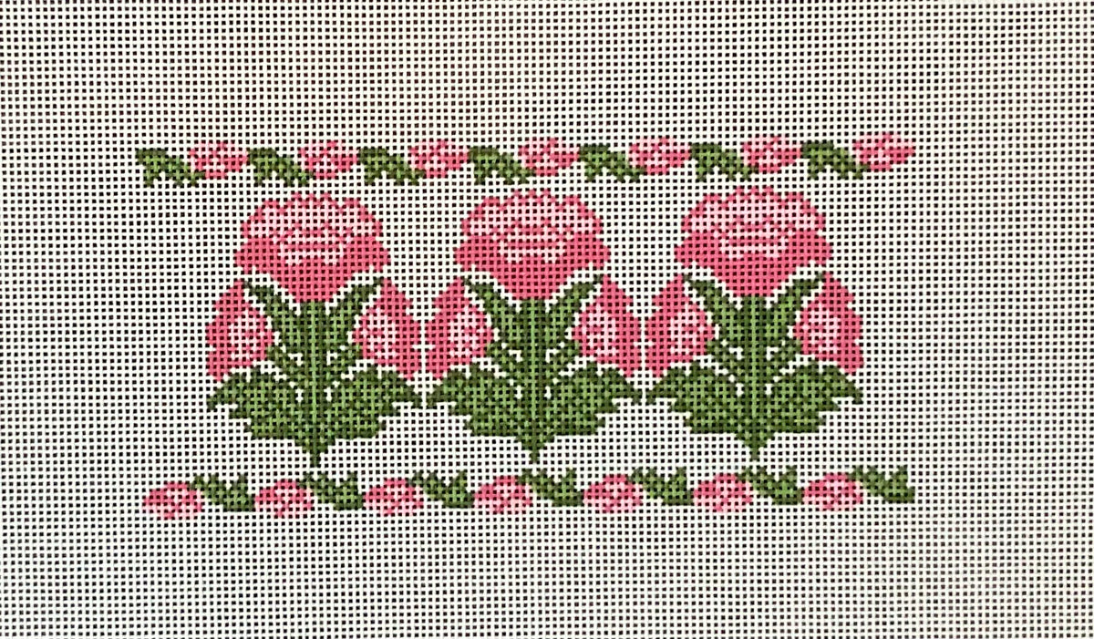 Pink Block Print Flowers Insert