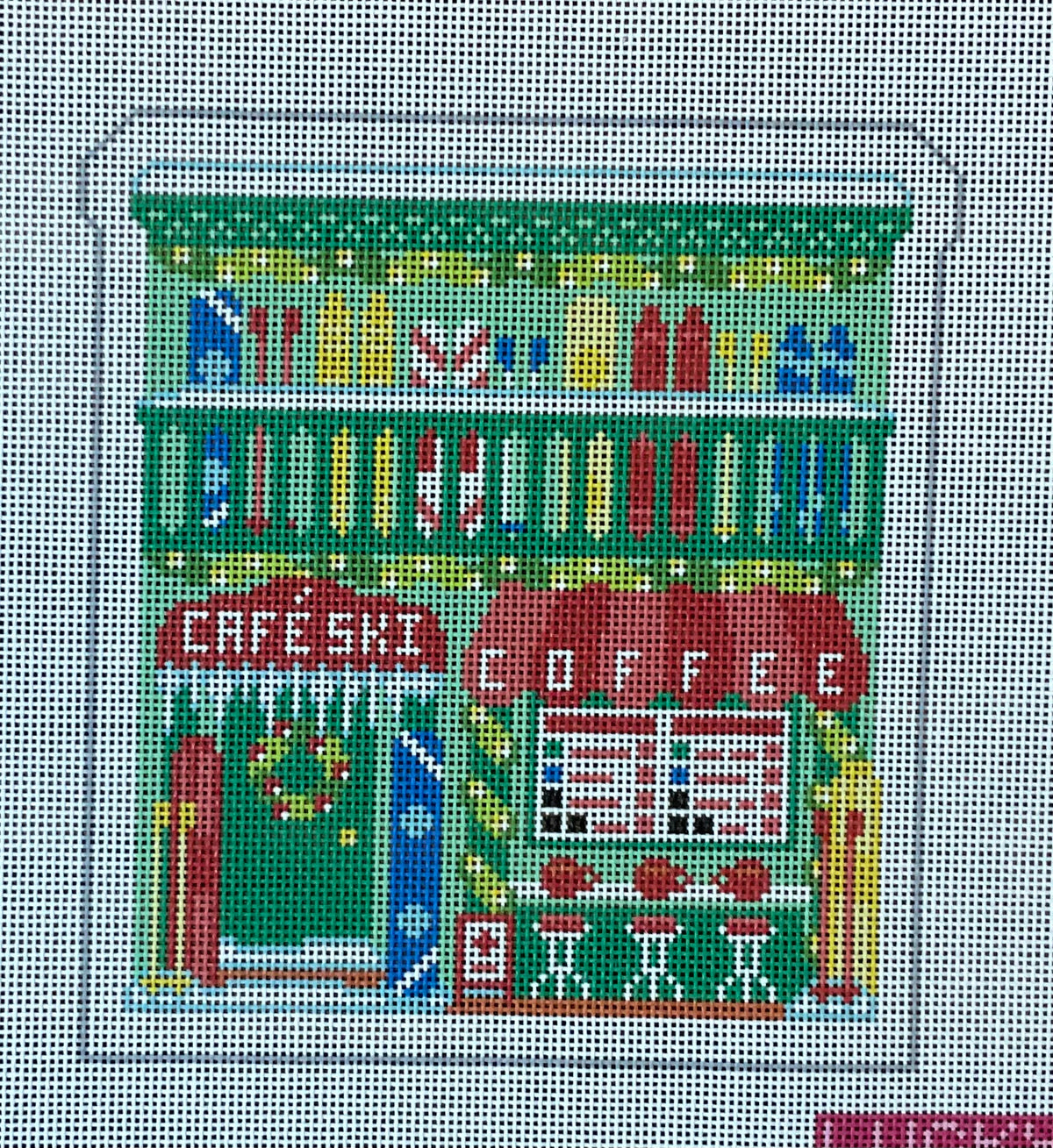 Christmas Village Ski Coffee Shop