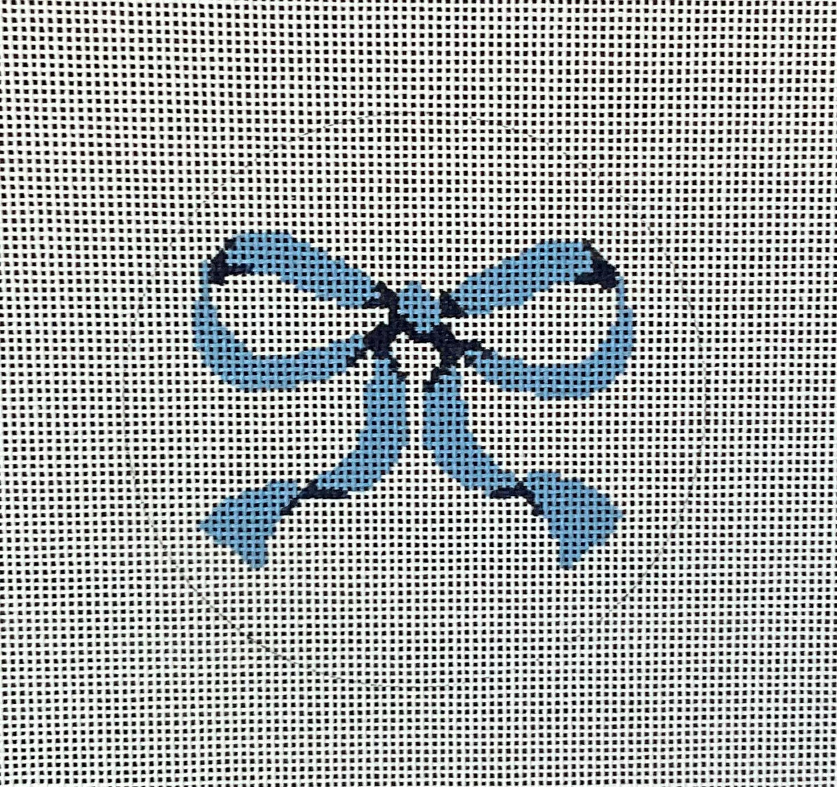 Blue Bow Round