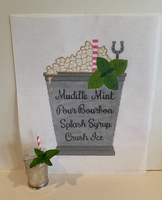 Preorder-Medium Mint Julep Cup with Recipe