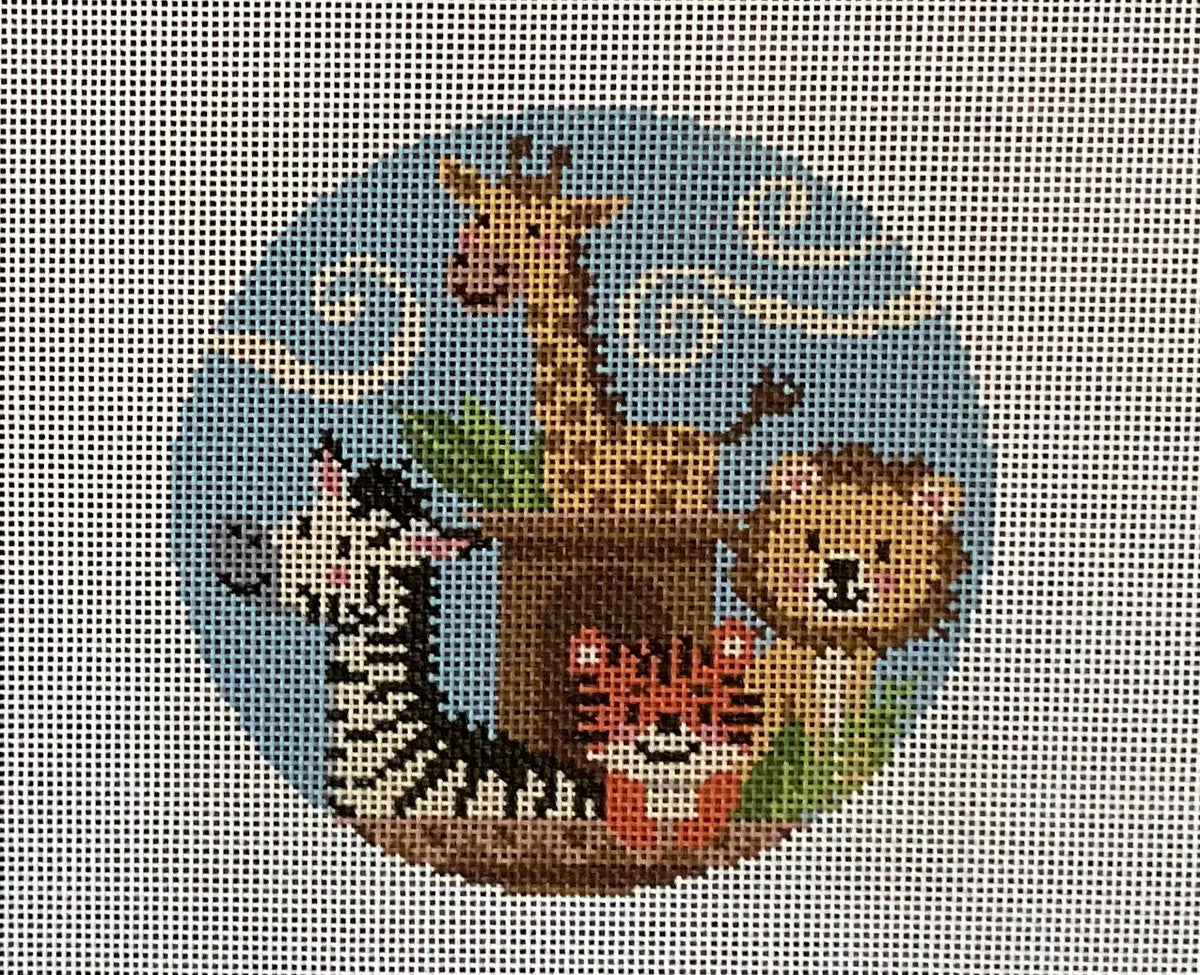 Safari Animals Round