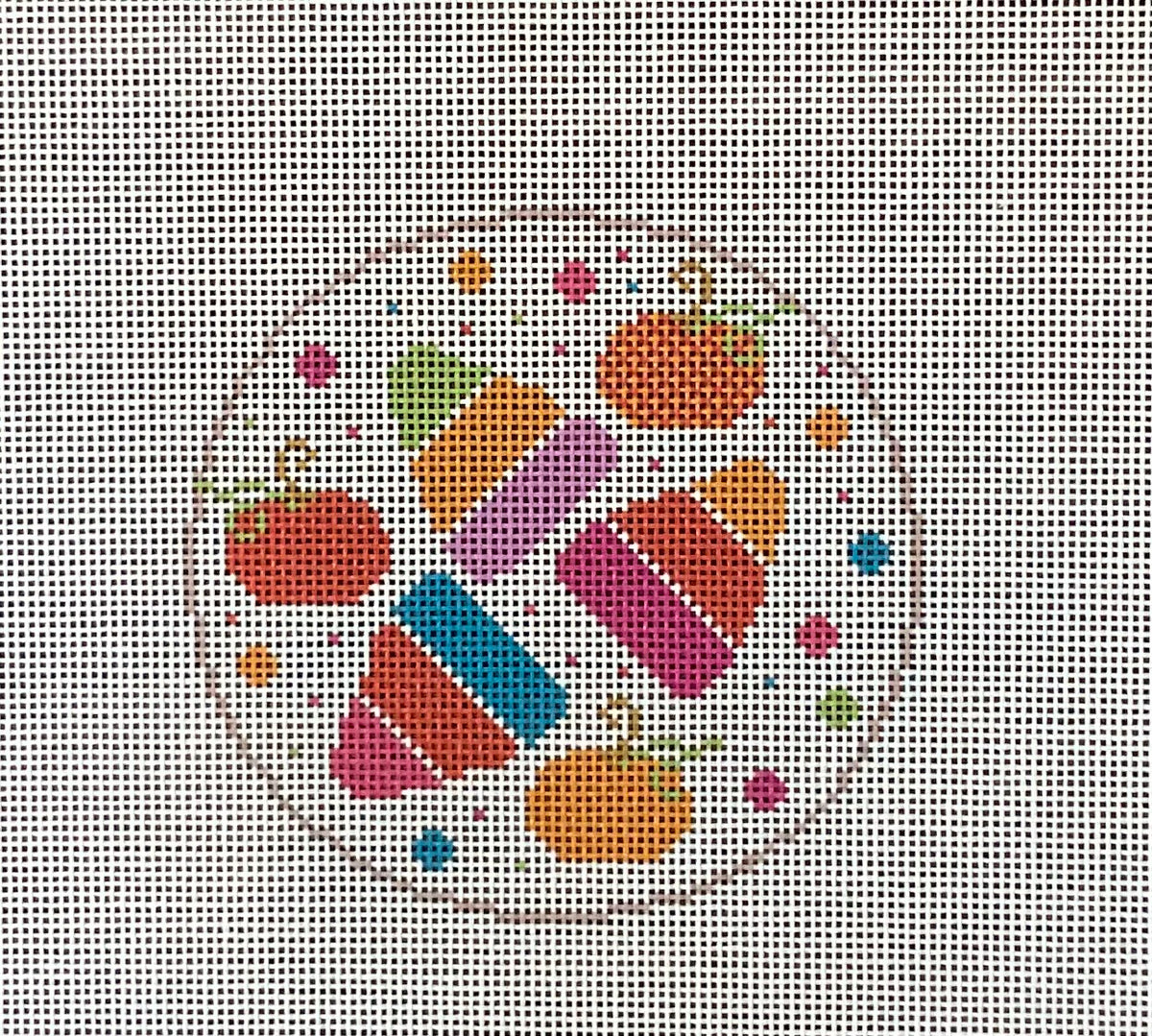 Colorful Candy Corn Round