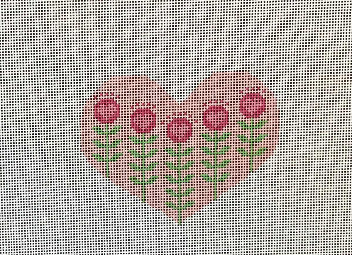 Block Print Pink Heart