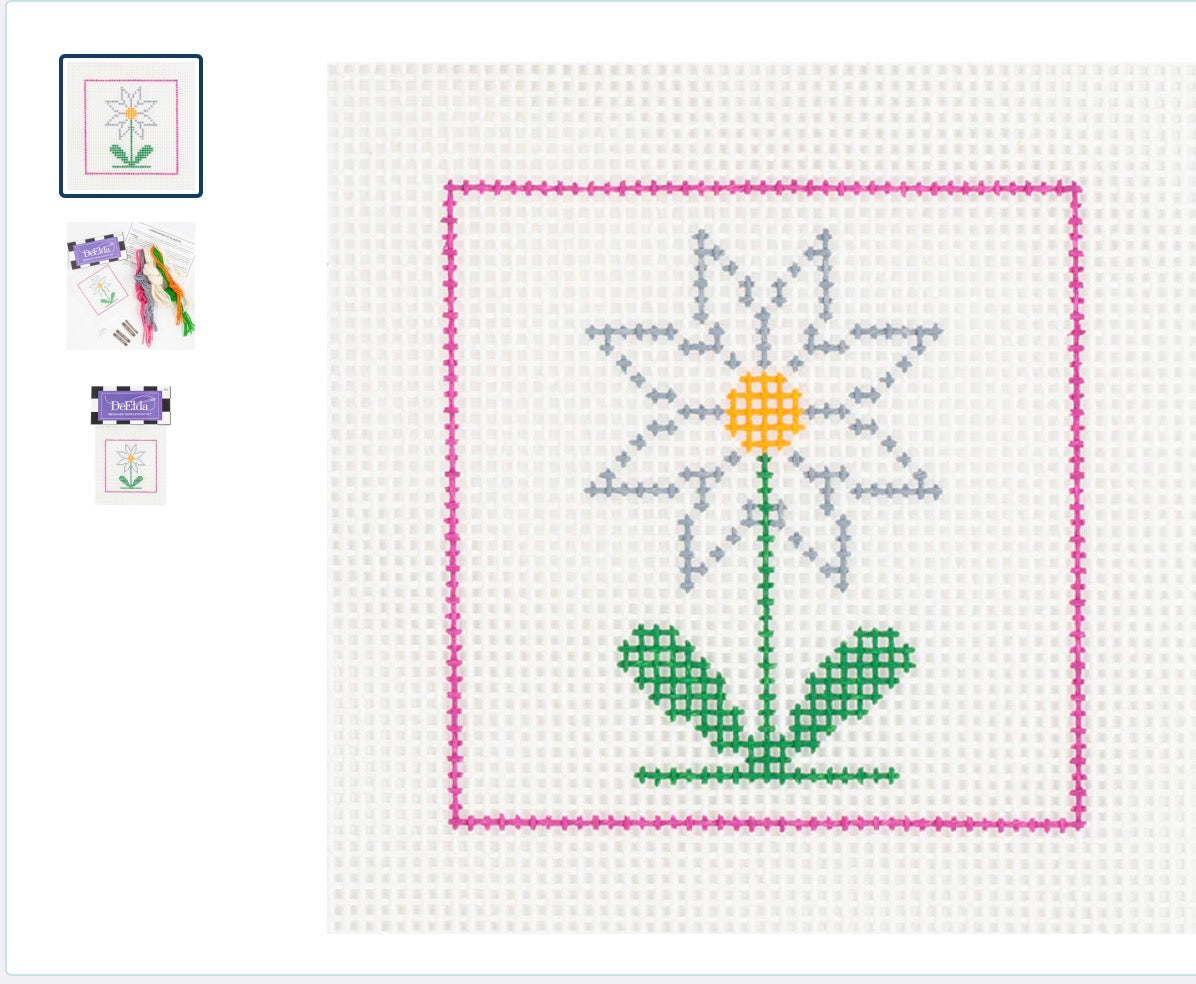 DeElda Daisy Beginner Needlepoint Kit