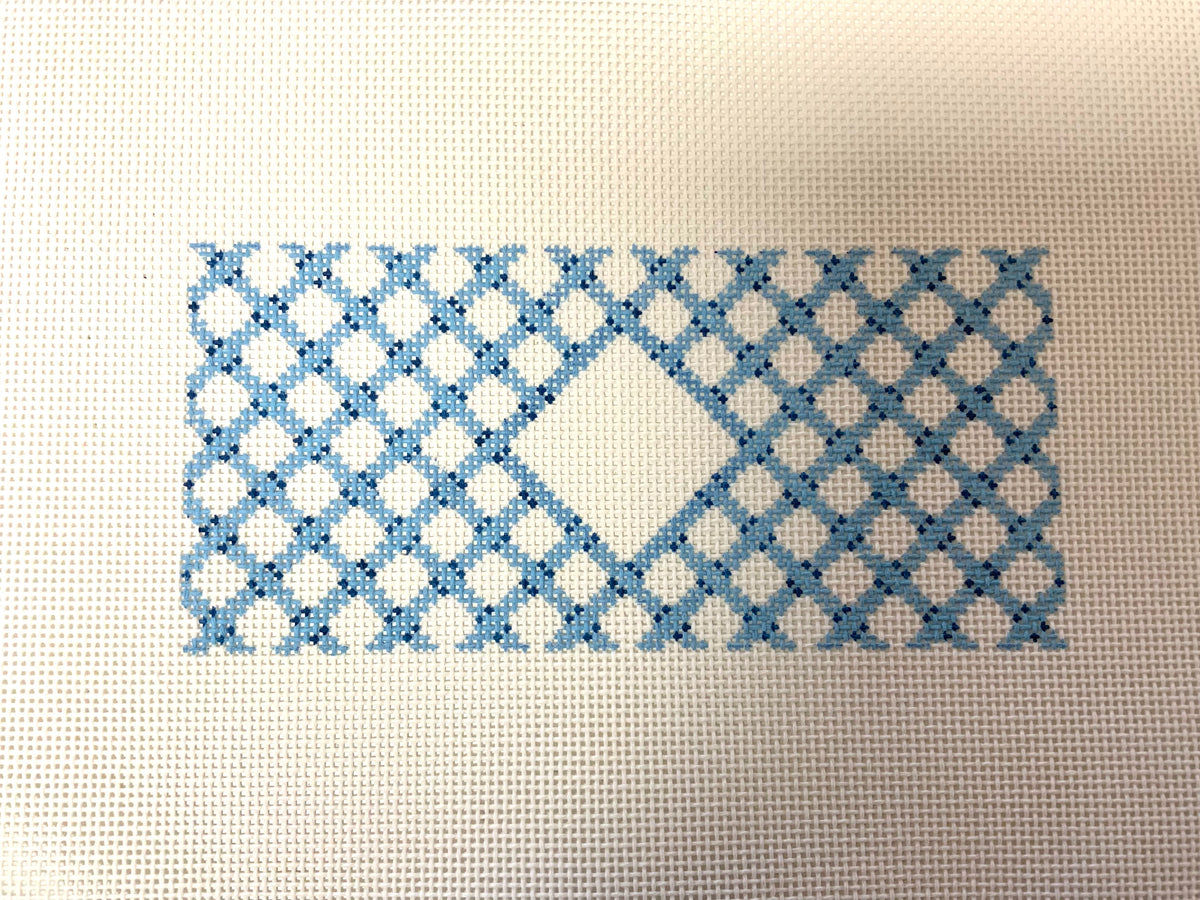Blue Woven Trellis Case