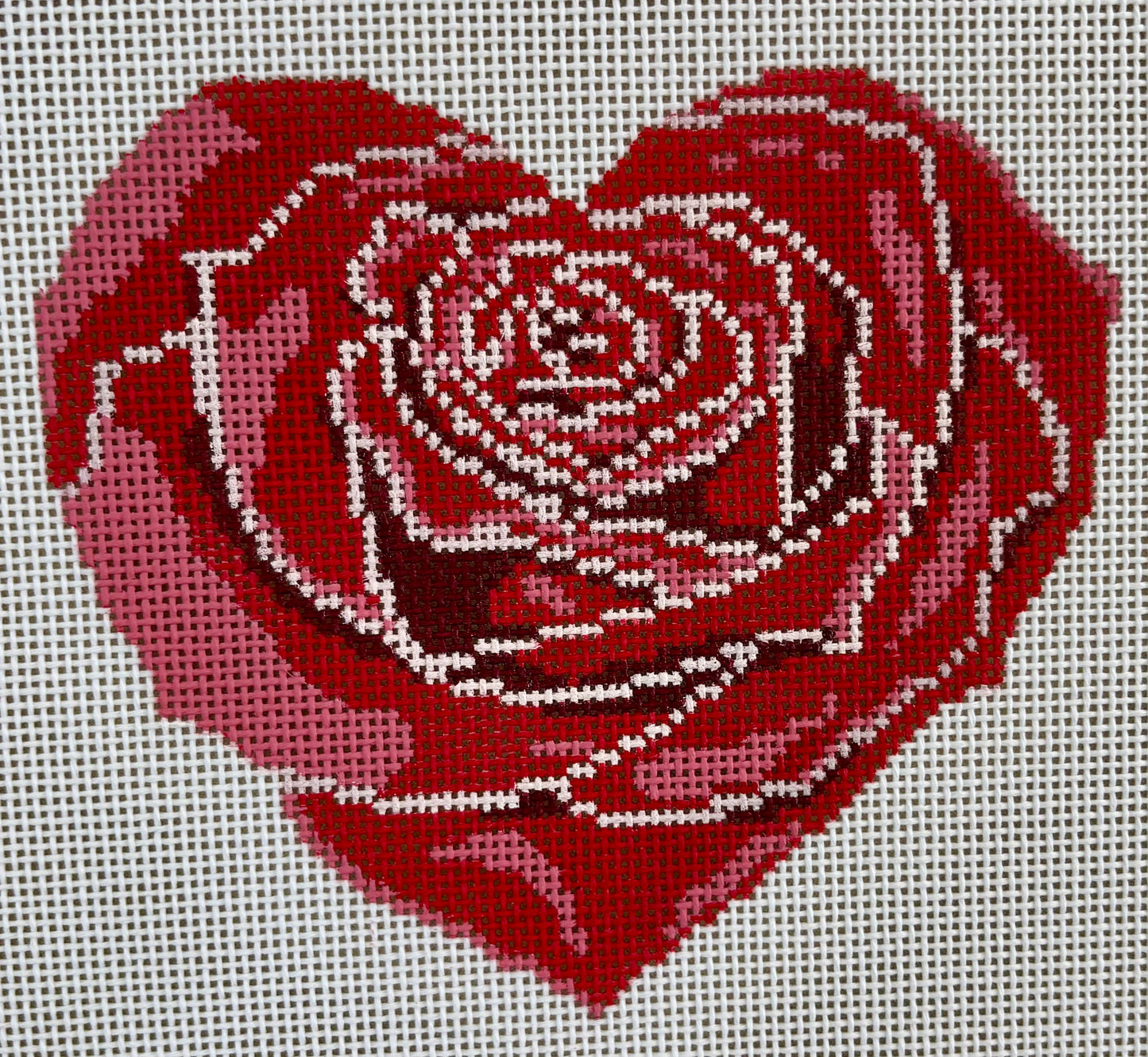 Rose Heart - Large, Red