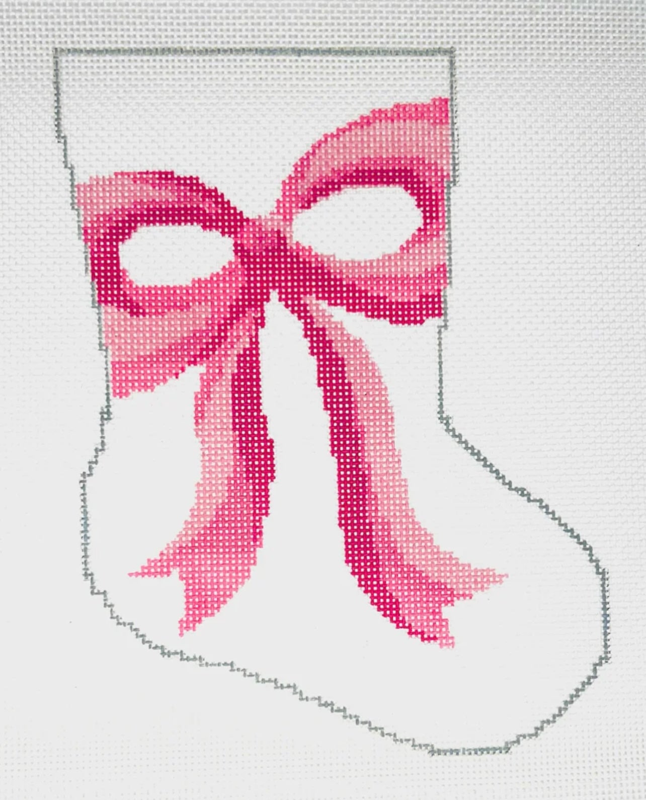 A Pretty Pink Bow Bauble Stocking