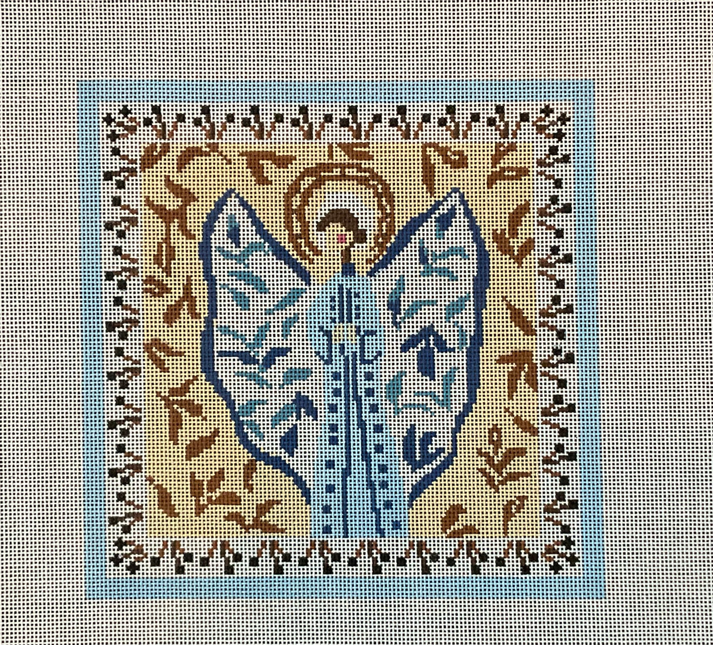 Joyful Angel Blue and Tan