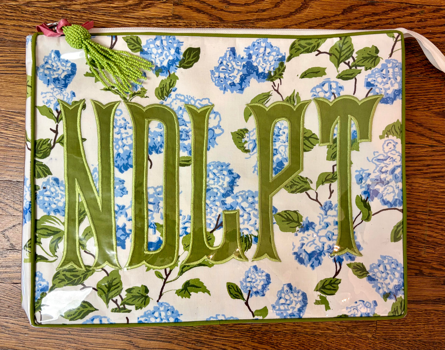 NDLPT Green & Blue Floral Project Bag