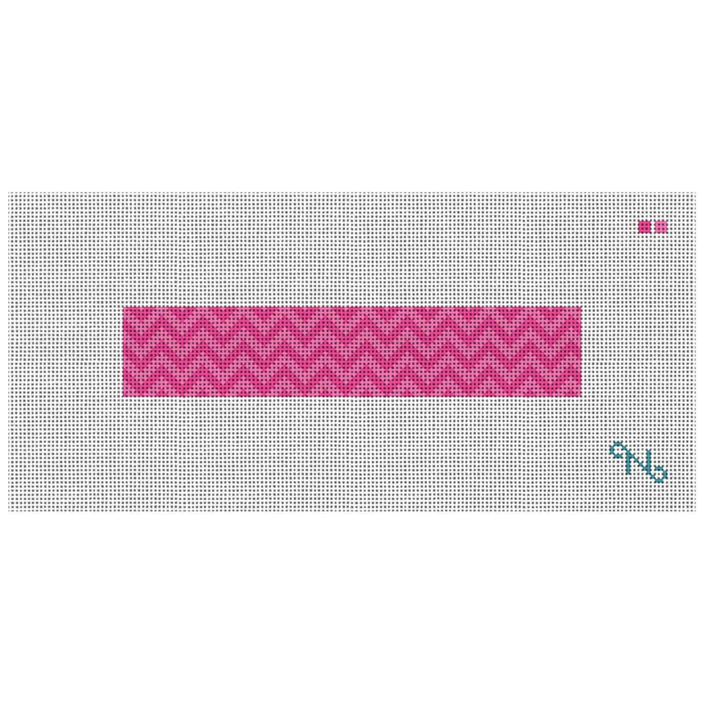 Pink Chevron Key Fob
