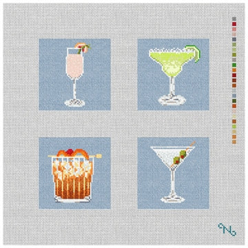 Cocktail Hour Coaster Set (4)