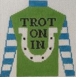 Jockey Silk Trot on In Blue & Green - Small