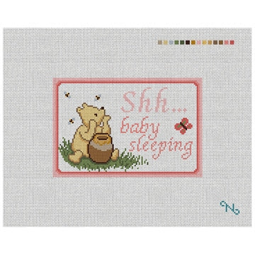 Baby Sleeping Pooh Pink