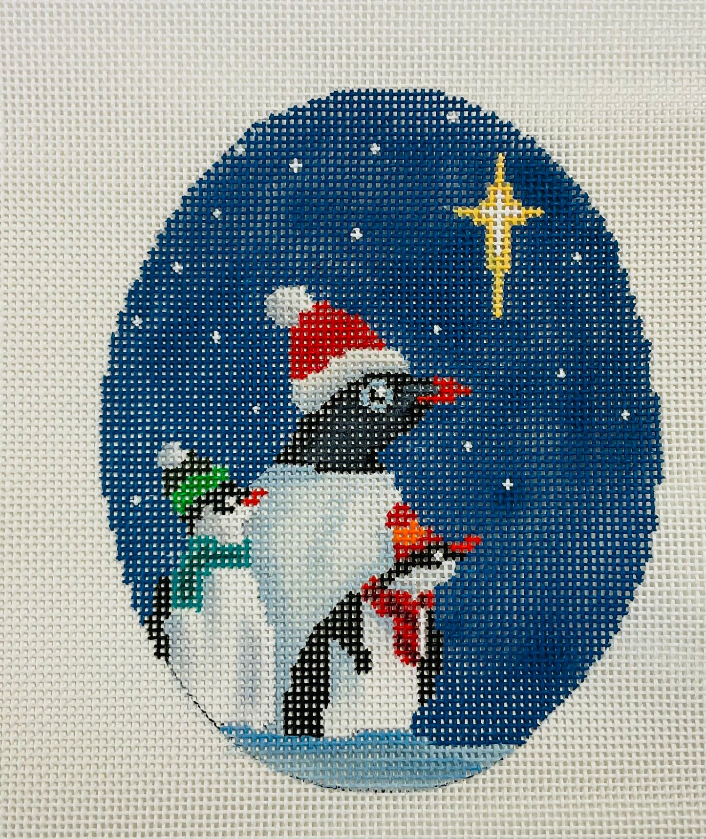 Penguins with North Star