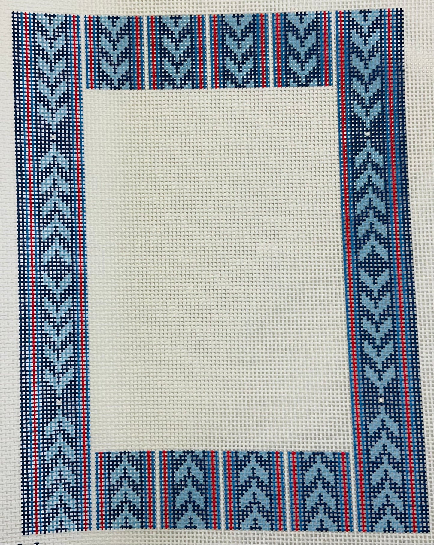 Frame Blue Trellis for 5x7 Photo