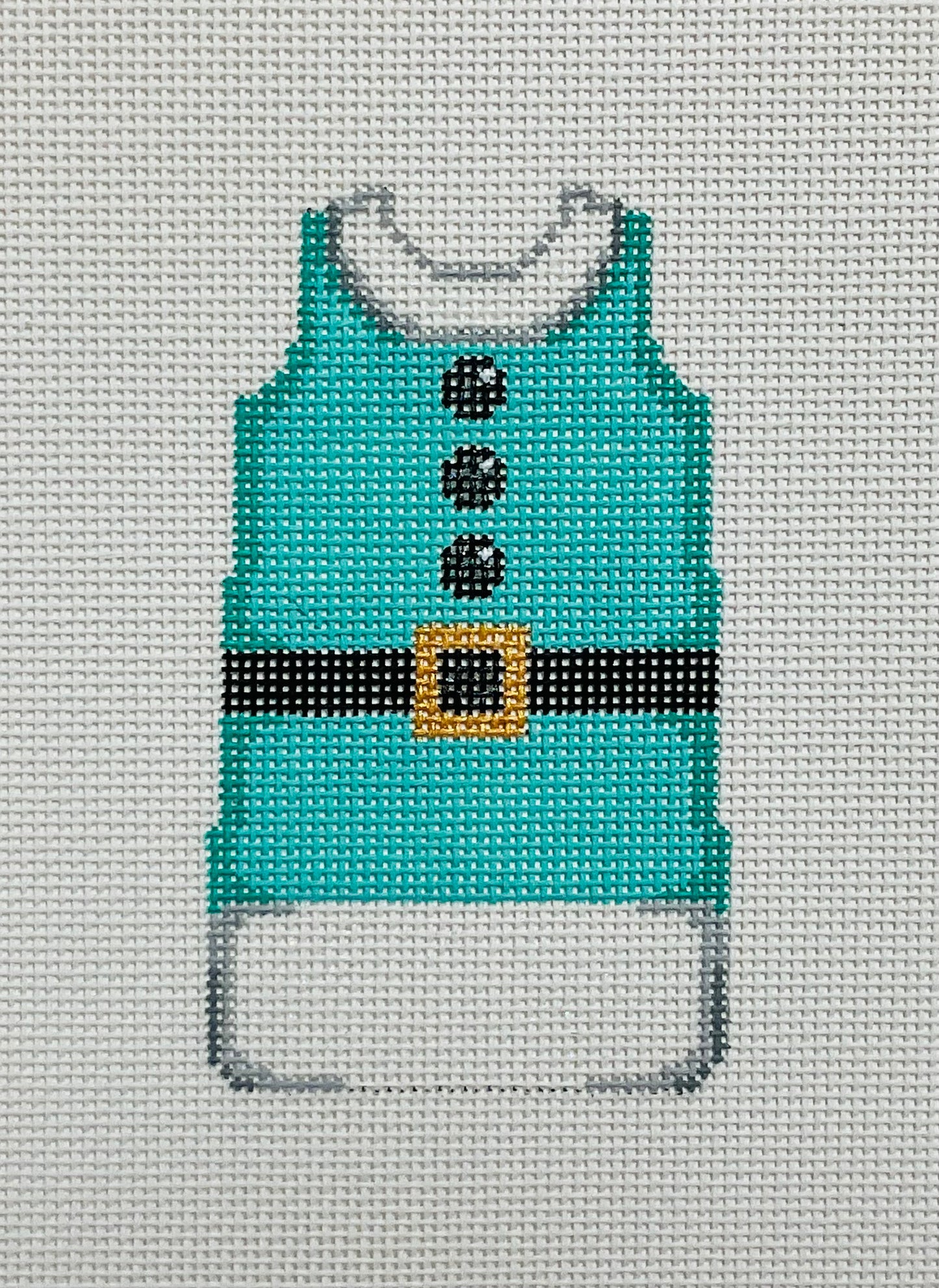 Shift Dress Mrs. Santa Aqua