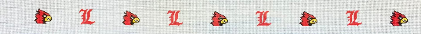 Belt University of Louisville Script L and Cardinal Head