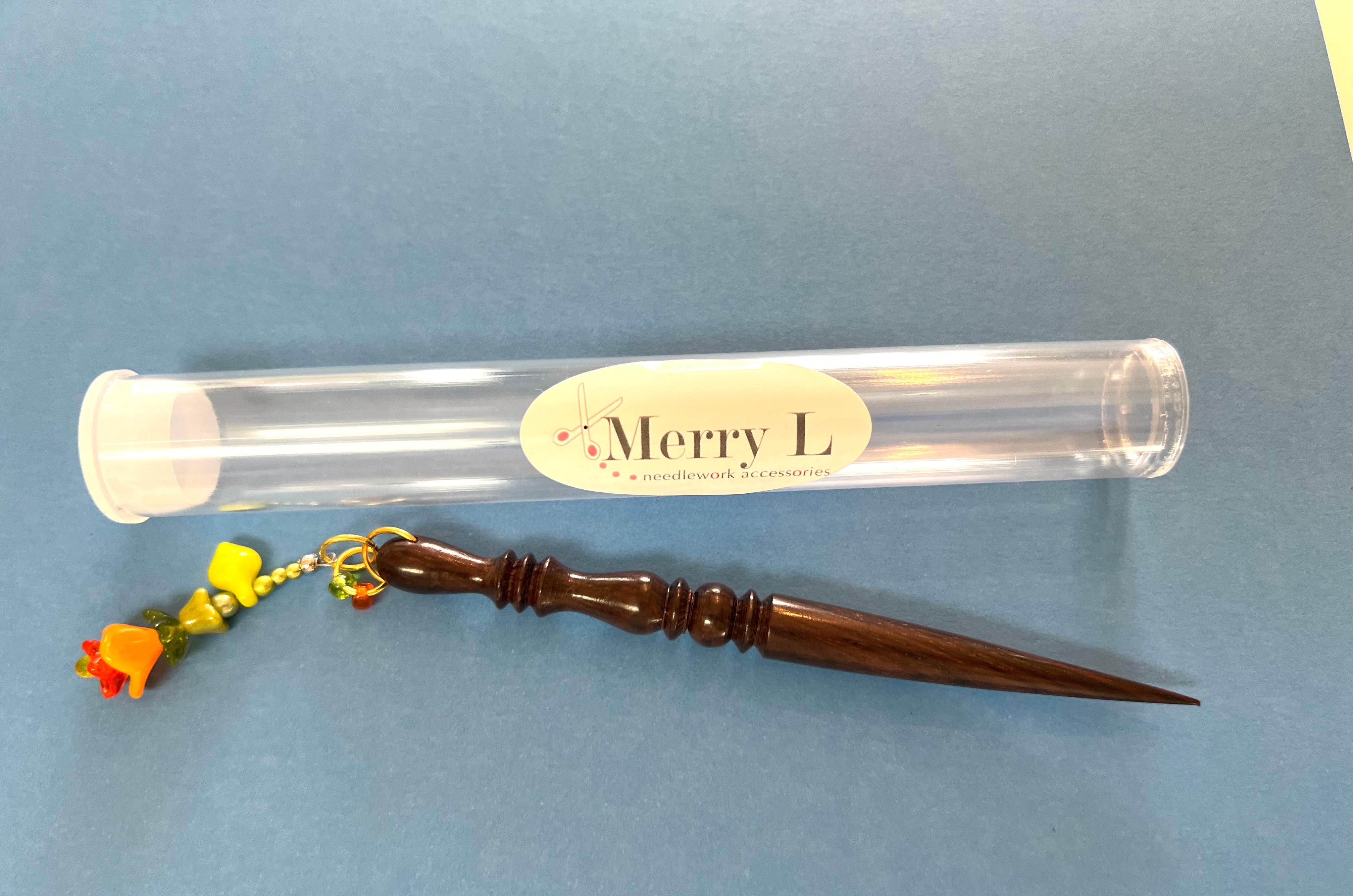 Laying Tool Wood with Beads 5” Long STITCH