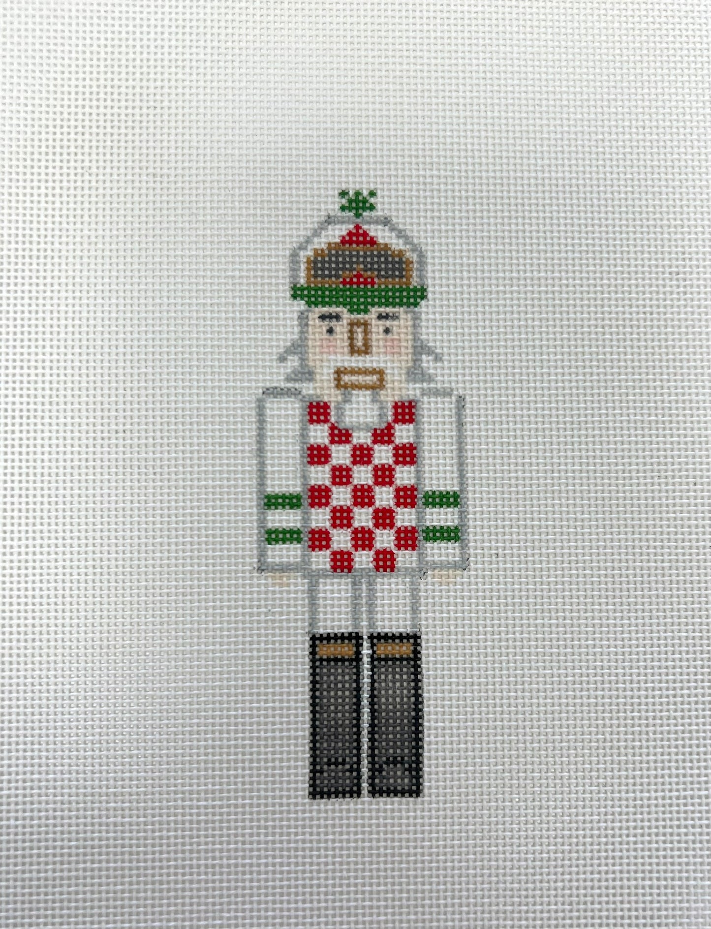 Nutcracker Jockey Red and White Check