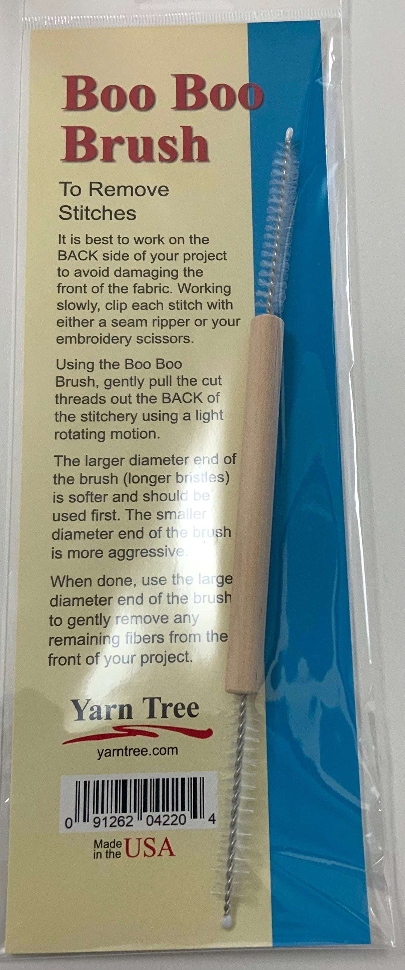 Boo Boo Brush-To Remove Stitches