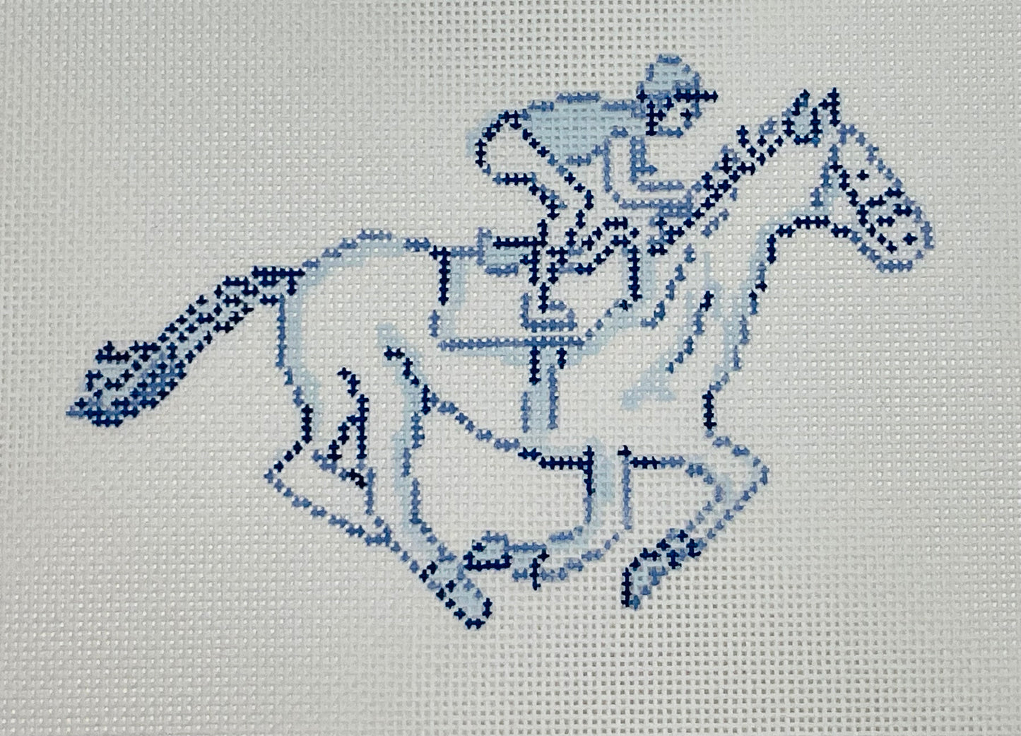 Derby Set-Stitch Style Needlepoint and For Pete’s Sake Pottery Collaboration