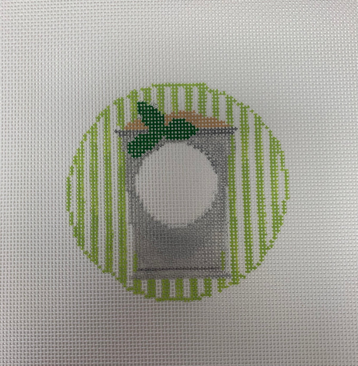 Julep Monogram Round Needlecraft Canvas