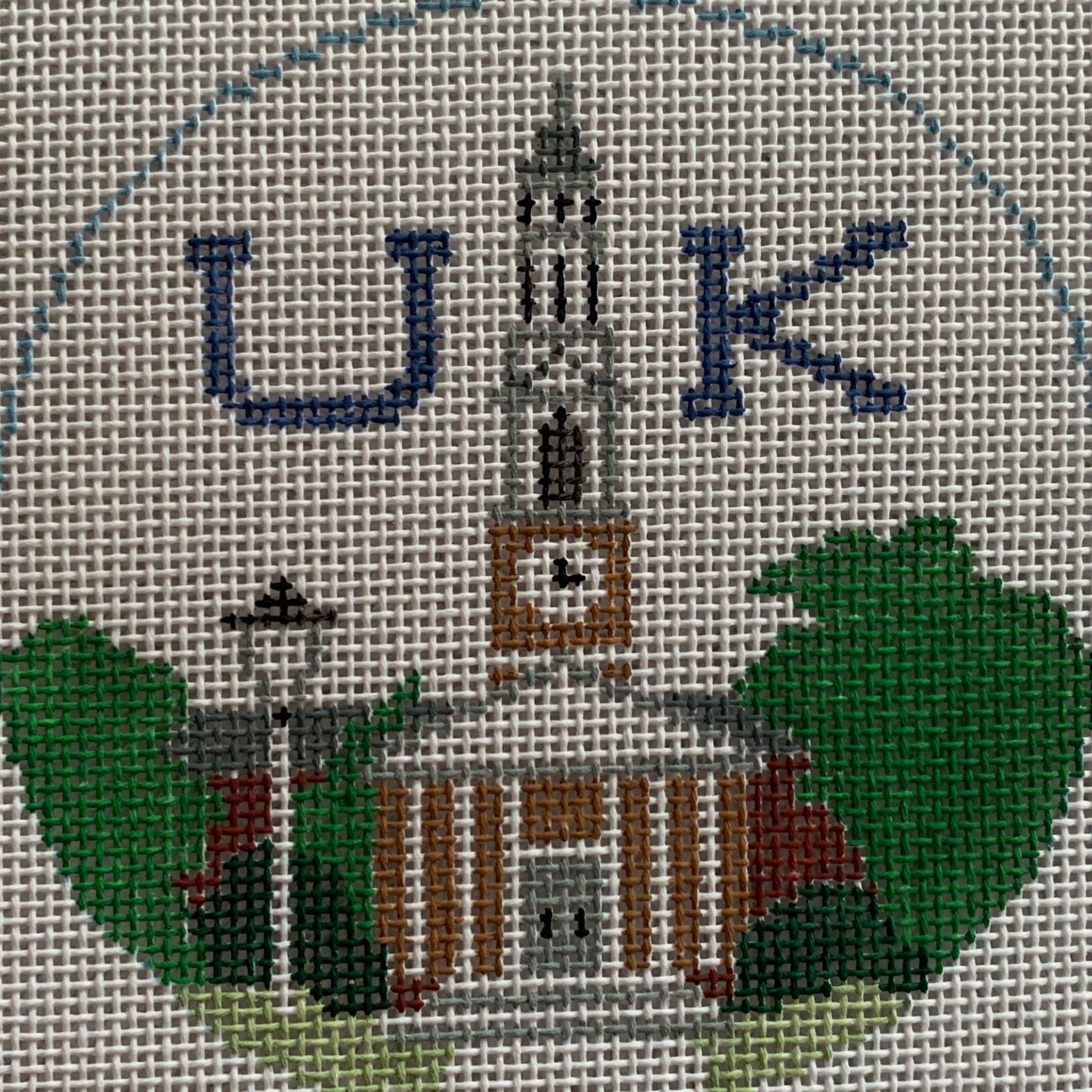 UK Round Needlecraft Canvas