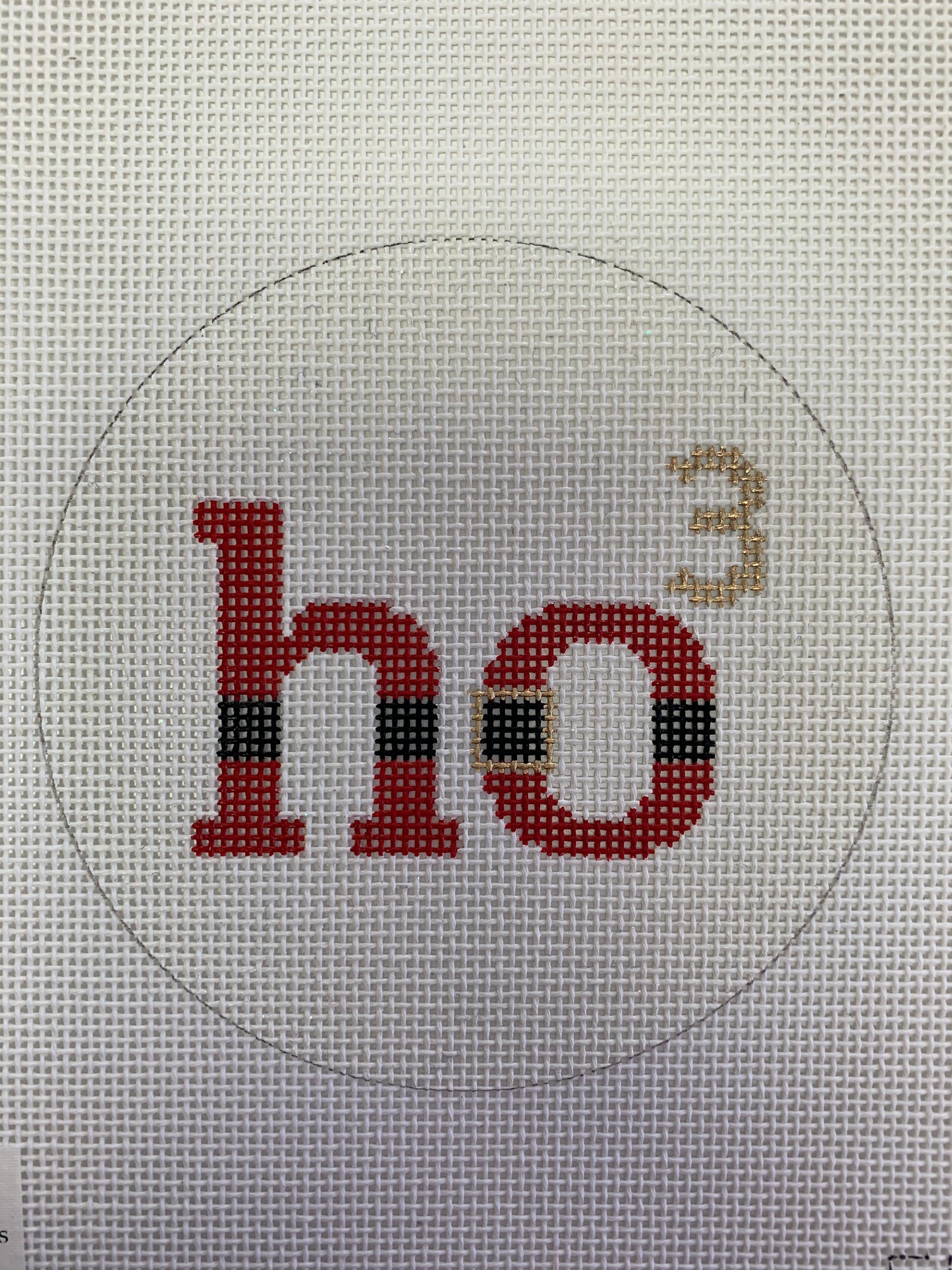 Ho Cubed Ornament Needlecraft Canvas